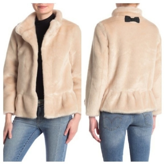 kate spade Jackets & Blazers - kate spade new york – Faux Fur Jacket CHAMPAGNE XL